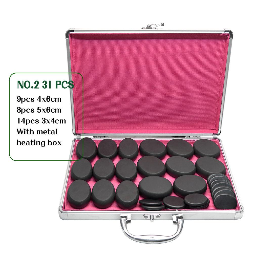 Tontin 31 шт./компл. набор для массажа горячими камнями, базальтовый массажер Stenen, 220 В/110 В, нагреватель Bamboe, коробка Ce rohs Ronde Steen, массажер