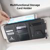 PU Leather Car Sun Visor Ticket Card Storage Bag Accessories For Mitsubishi Lancer Mirage ASX Pajero Ralliart Outlander Jinxuan