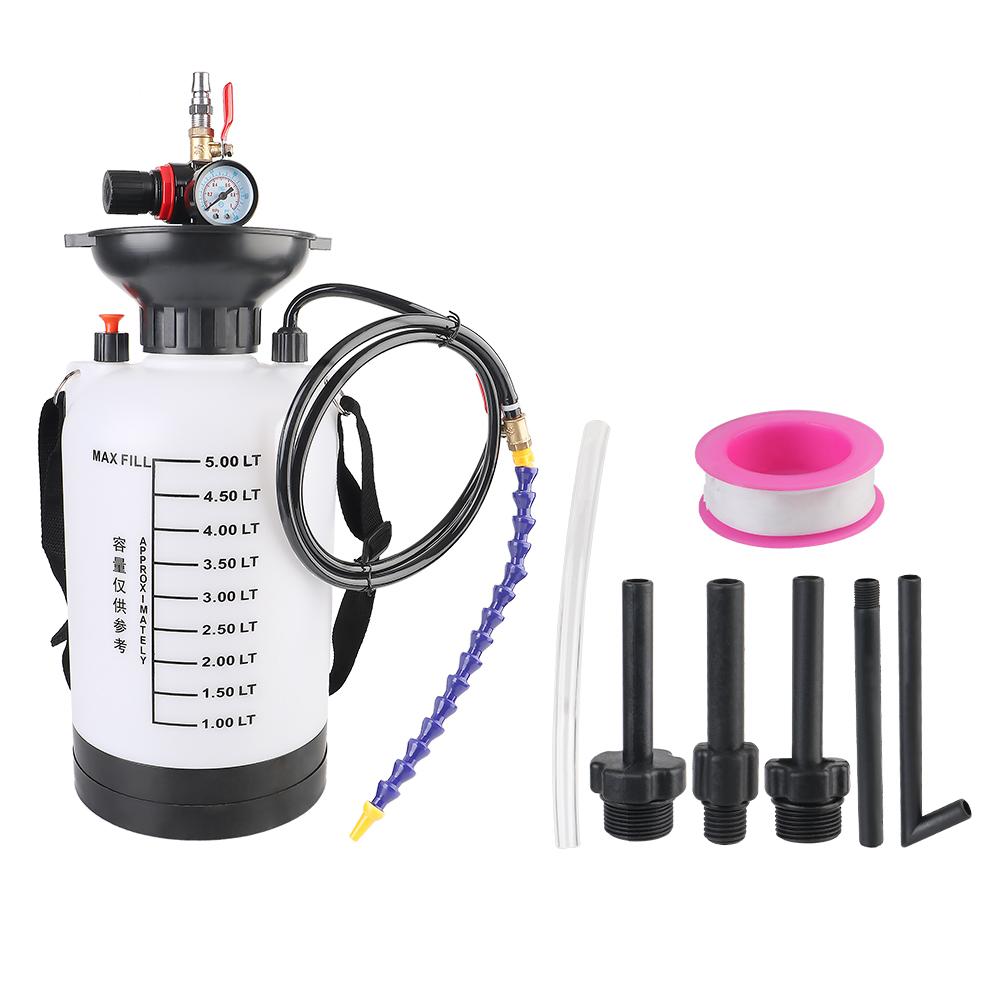 5L Capacity Oiler Hand Tool Machine Handheld Gearbox Oil Filling Machine Car Transmission 1000PSI Output Pressure Oiler Quick Refueling