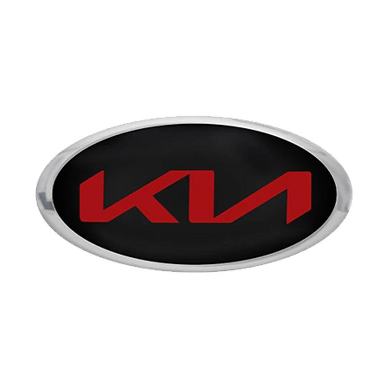 AANO1 1pcs 3D ABS Car Front Hood Logo Emblem Badge Sticker For KIA K2 K3 K5 K7 EV6 KX3 Soul Seltos Sportage Cerato Optima Sorento