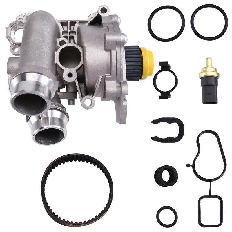 A58X-EA888 1.8T 2.0T Cooling Water Pump Thermostat Assembly Belt Washer Kit 06H121026 For VW Passat Golf A4 Q5 TT