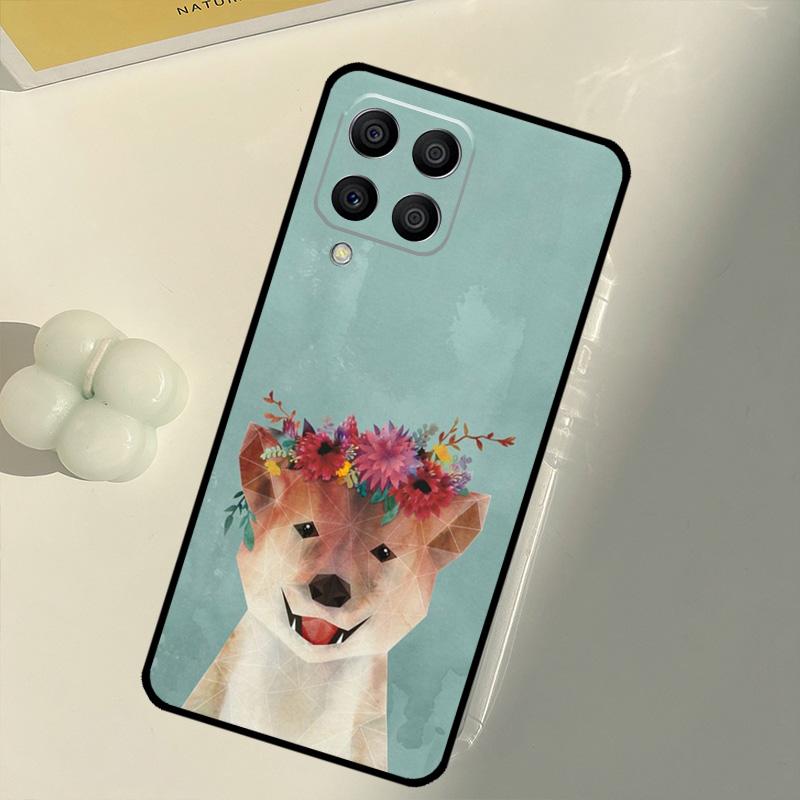 Мультяшная собака Акита Для Samsung Galaxy M16 M06 M12 M55 M15 M35 M14 M34 M54 M11 M21 M31 M13 M33 M53 M32 M52 Чехол