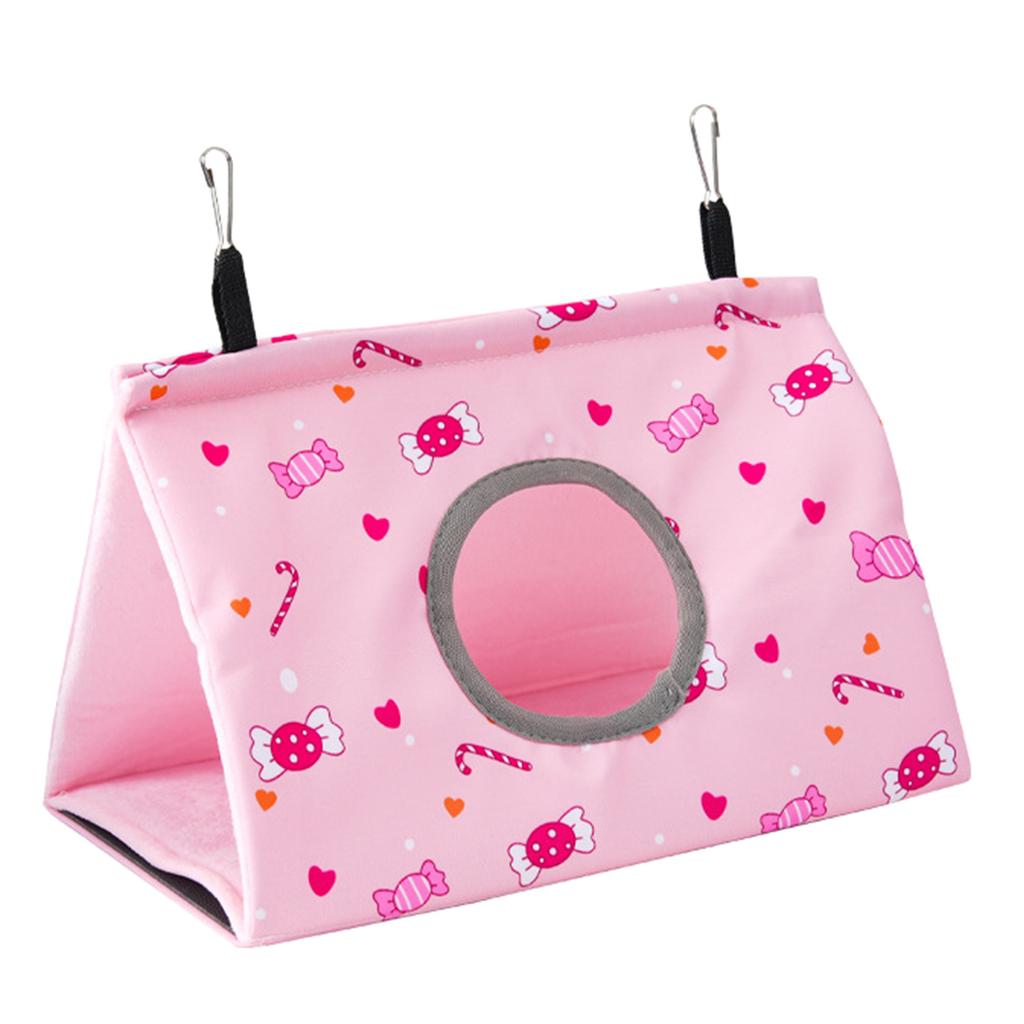 Зимнее Теплое Гнездо для Птиц Дом Попугай Подвесной Гамак Плюшевый Навес Хижина Клетка для Зябликов Птицы Укрытие Спальное Место Теплые Качели