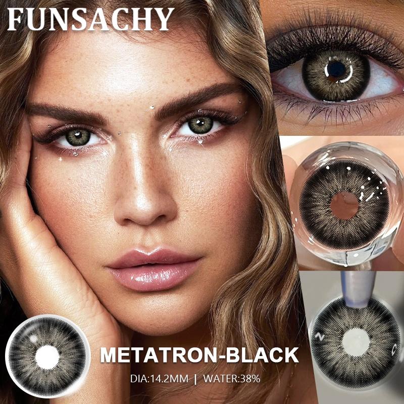 FUNSACHY 1 Pair AUDREY Colored Contact Lenses for Eyes Brown Color Lenses Natural Gray Contacts Koean Softlens Beautiful Pupils