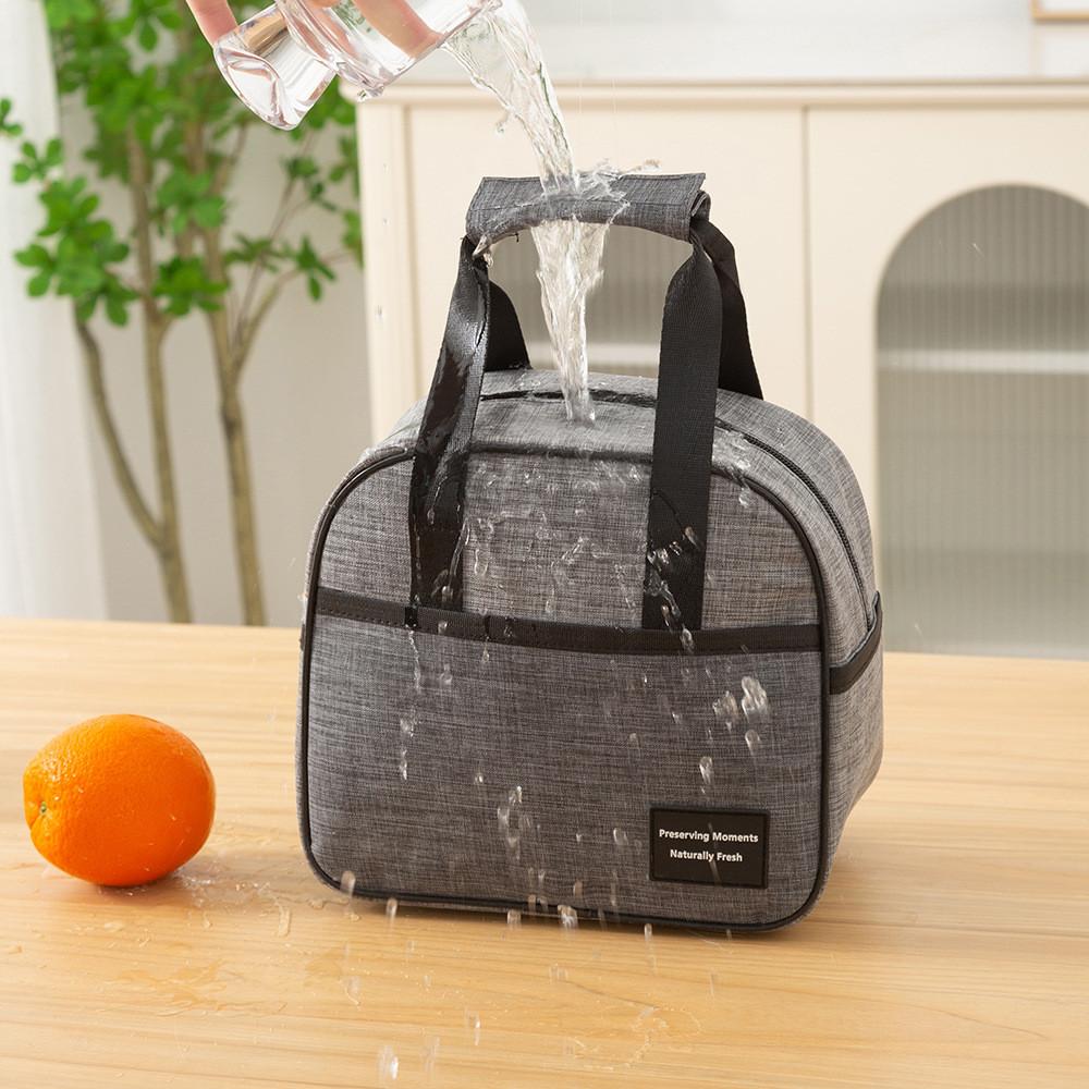 Food Ecofriendly Insulated Bag Tote With Aluminum Layer For Travel School And