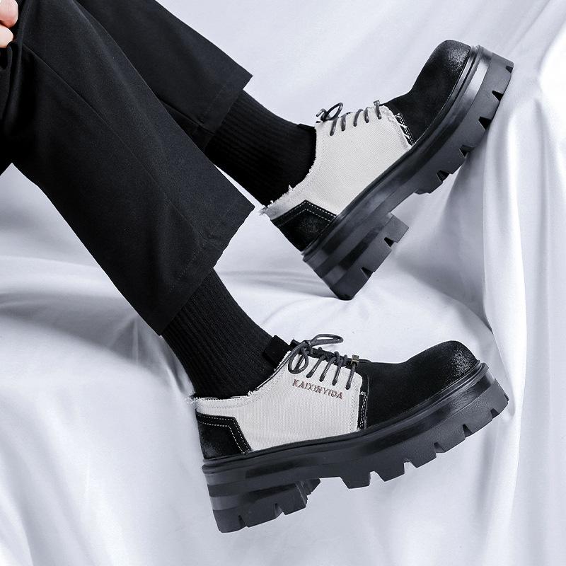 Новые кожаные туфли мужские туфли из натуральной кожи мужские британские ретро туфли дерби нишевая молодежная деловая обувь 30399-R