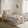 Reversible Duvet Cover Set for Bed 90 X 190 Cm Mykonos Siena