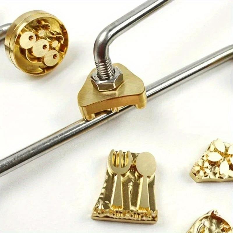 Стальная форма для логотипа для торта, мультяшный бренд, горящий утюг, тиснение, нагревательный утюг для выпечки хлеба, самодельный штамп, логотип, инструмент для горячего тиснения торта