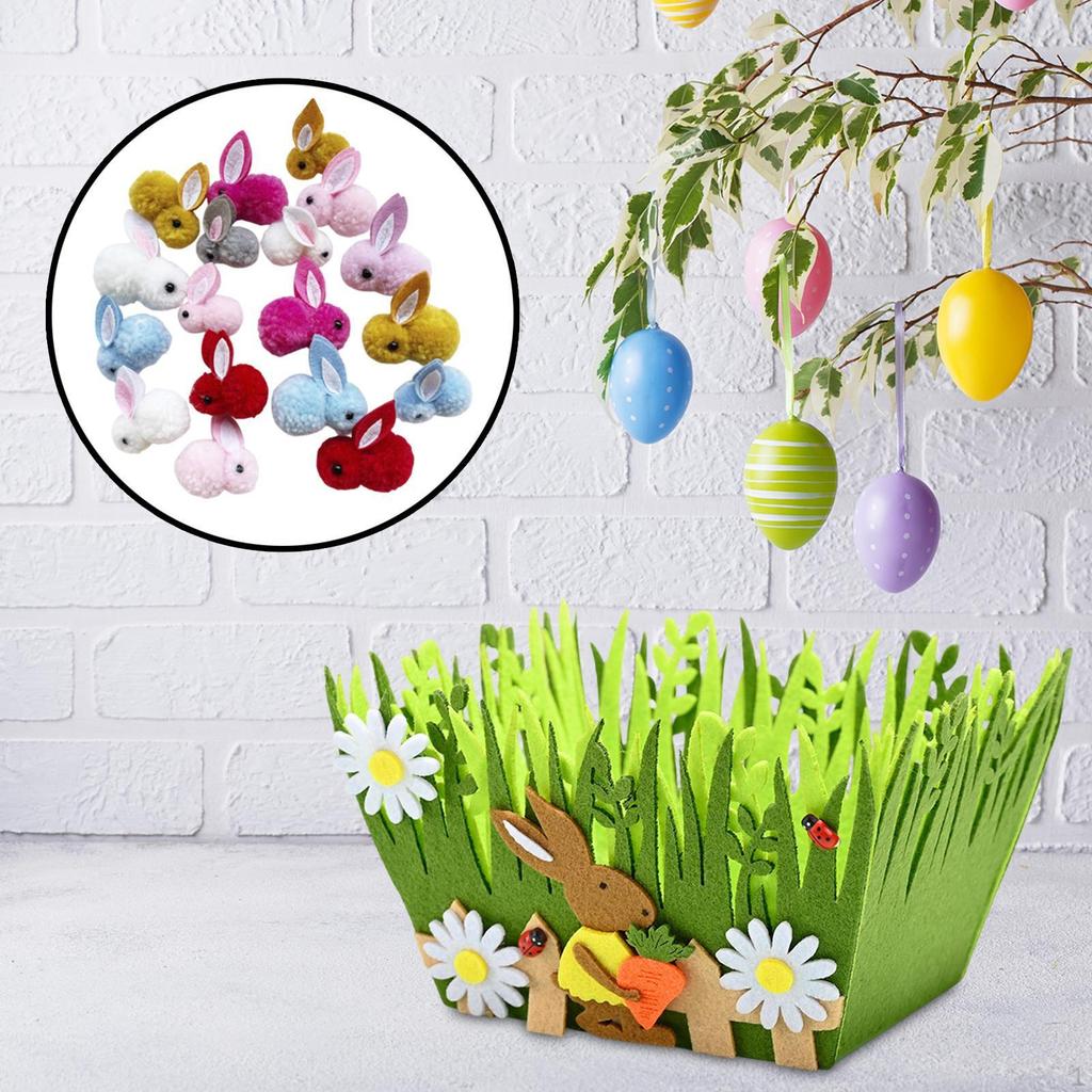 Предварительно заполненные пасхальные корзины наполнители подарочные куклы органайзер мягкие игрушки кролики оптом для карнавала