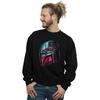 Star Wars Mens The Mandalorian Mandalore Helmet Reflection Sweatshirt