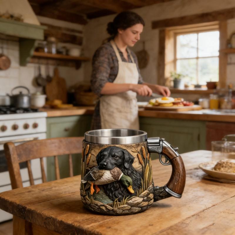 Кружка из нержавеющей стали на тему охоты Уникальный подарок для охотников Кружка для кемпинга на открытом воздухе