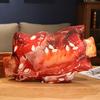 Плюшевая имитация еды Сосиска Куриная ножка Набивные подушки Жареное крыло Стейк Ребра Забавная мягкая подушка Детские креативные игрушки для выпечки