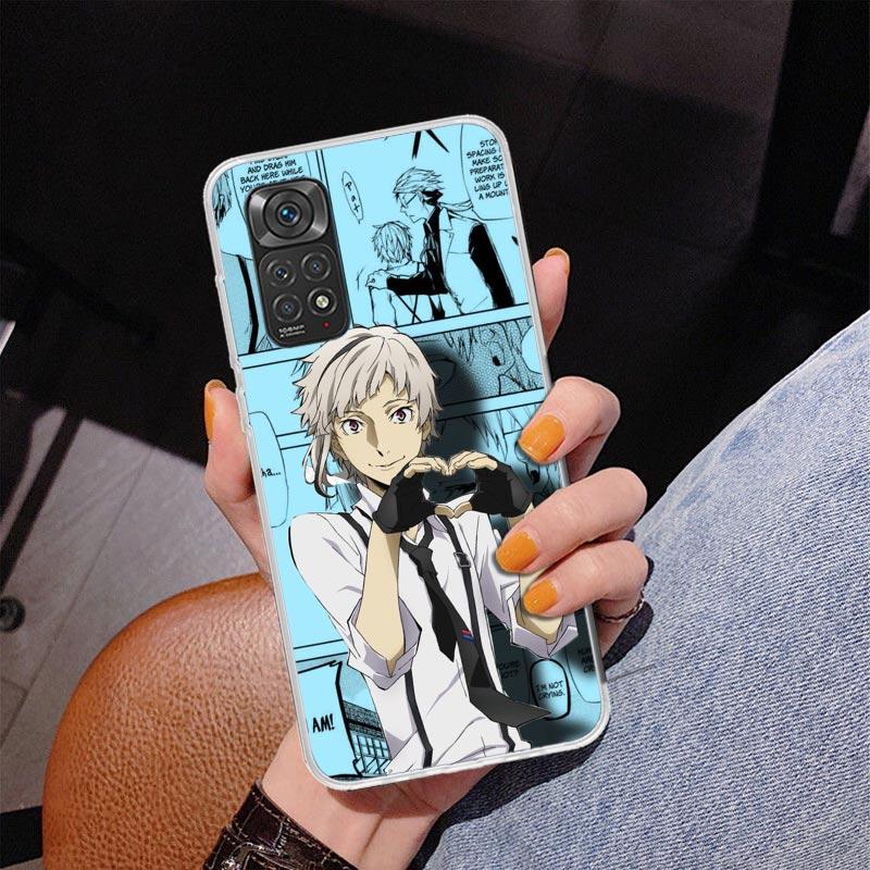 Чехол для телефона Bungo Stray Dogs Манга Для Xiaomi Redmi Note 15 14 13 12S 12 11 Pro Plus 14S 11S 11E 10 10S 11T 5G Персонализированный чехол