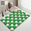 3D ковер геометрический плед большого размера, коврики для комнаты, коврик для игровой комнаты, украшение для спальни, ковер в шахматном порядке для коврика для ванной комнаты