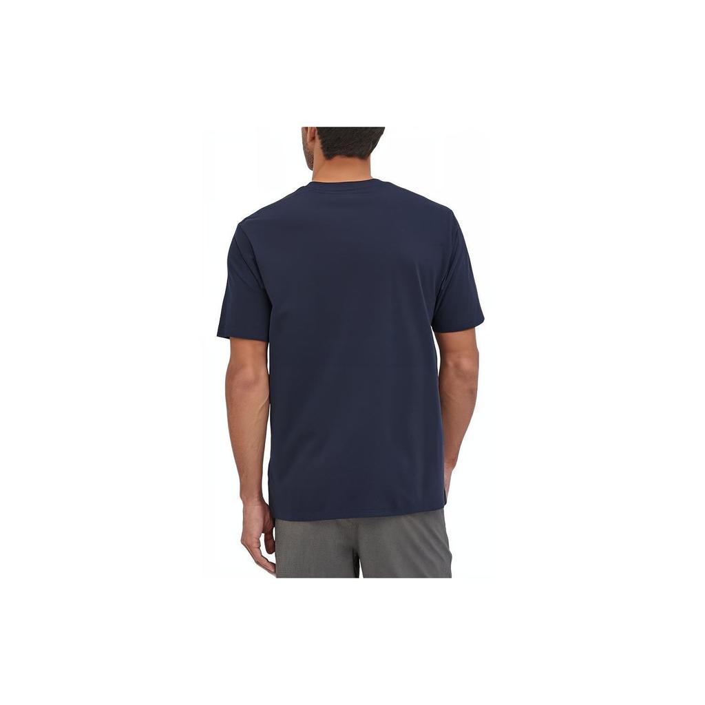 Patagonia Alpine Icon Logo Ribbed Crew Neck Casual Printed Short Sleeve T-Shirt Men T-Shirts 37400