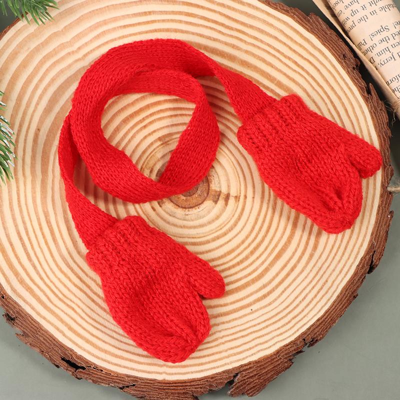 1/12 кукольный домик ручной работы мини вязаный шарф перчатки кукольный домик рождественские украшения одежда для кукол нарядные аксессуары