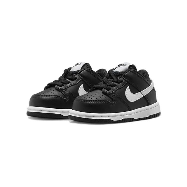 Nike Детские кроссовки Dunk Low TD Black Panda 2.0 белые FD1233-001