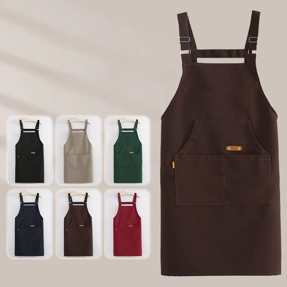 Waterproof Kitchen Cooking Apron Oil-proof Adjustable Dishwashing Cleaning Apron Stain-proof Protective Catering Work Clothes