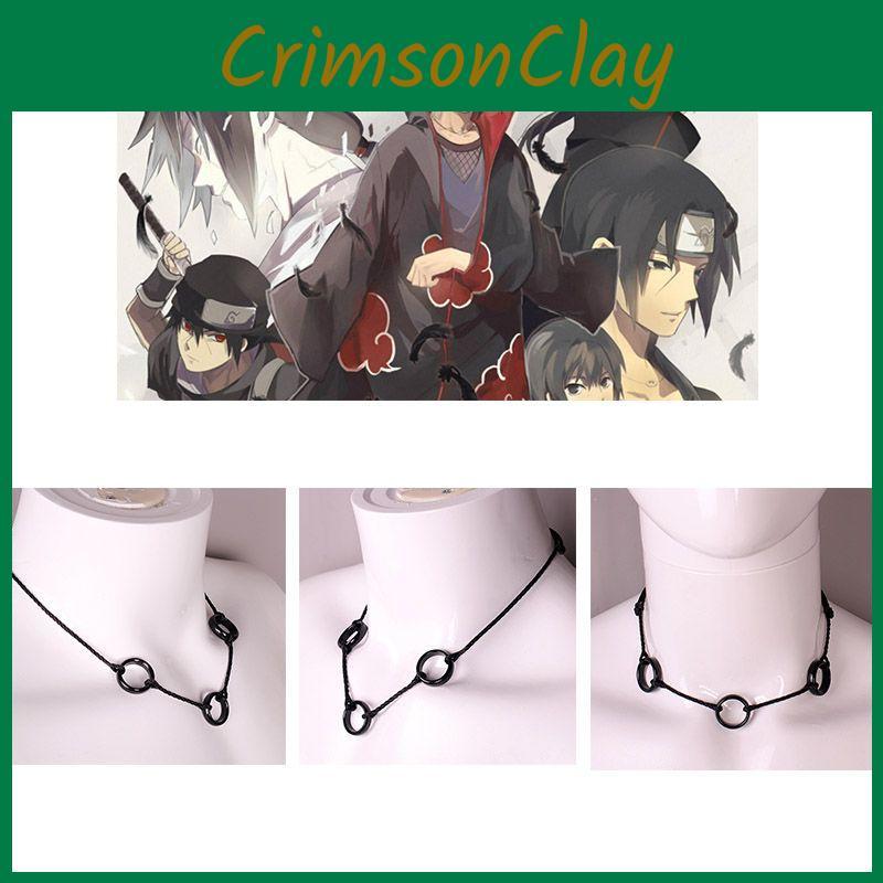 Модное аниме Наруто Учиха Итачи ожерелье с уникальным кулоном в виде трех колец