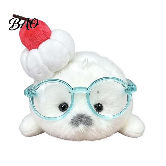 Seal Plushie Gift Cute Baby Plush Keychain, Soft Fluffy White Mini Bag Kawaii Keychain Charm, Stuffed Ocean Animal Key Ring Accessory for Backpack
