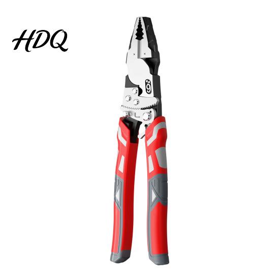 Construction Site Repair Equipment 9 Inch Ratchet Self-Locking Cable Cutter Pliers Multi-Function Electrician Wire Tool for Comfortable Handle