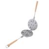 Walnut Cookie Mold Maker 12 Holes Aluminum Alloy Wood Nonstick Flower Shape Oreshki Baking Mold for Kitchen Gas Stove