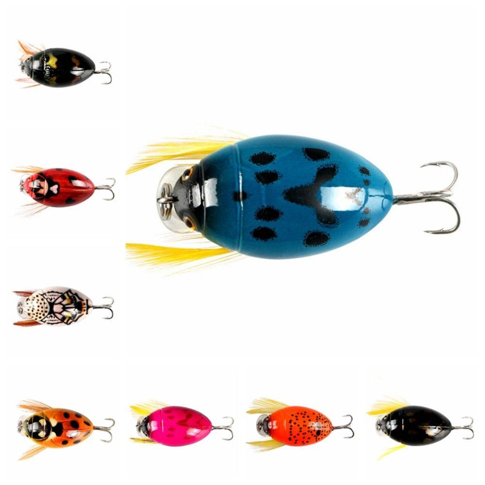 1Pcs Crank Floating Wobblers Insect Bug Lure 4cm/3.8g Hard Bait  Sea Beetle Bass Carp