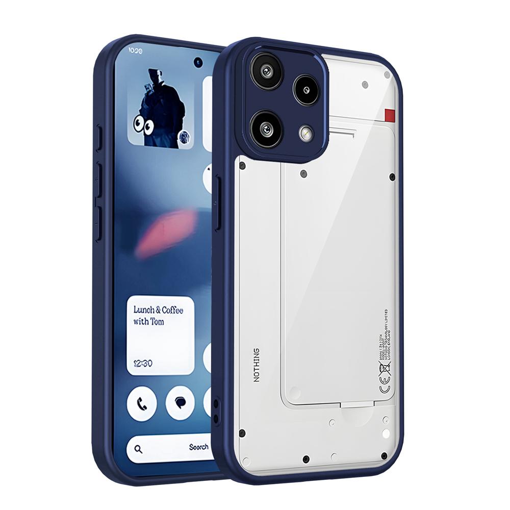 KEYSION Прозрачный чехол для телефона Nothing Phone 3A Lite Мягкий силикон+ПК Прозрачная противоударная задняя крышка для телефона Nothing 3A Lite