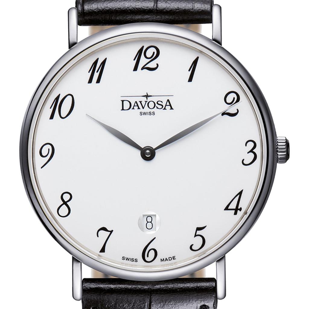 Davosa Pianos II Date Black Швейцарского производства Двухстрелочные часы, 162.485.26, Мужские,