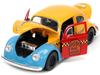 JADA TOYS 124 Улица Сезам Фигурка Оскара и Volkswagen Beetle 1959 Hollywood Ride Улица Сезам Жук с Оскаром 32801 [Б/У]