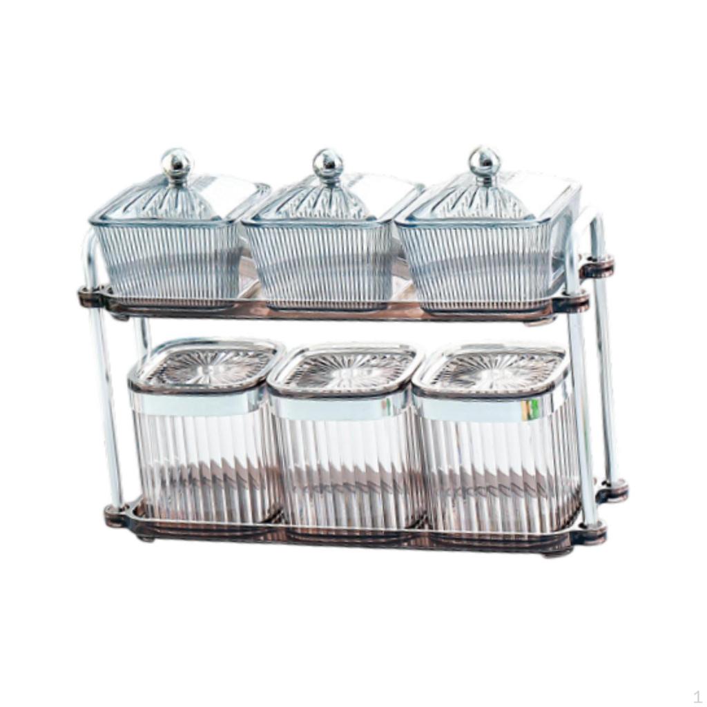 Декоративный поднос для орехов, герметичные банки для хранения, элегантная разделенная закуска, блюдо для сухофруктов