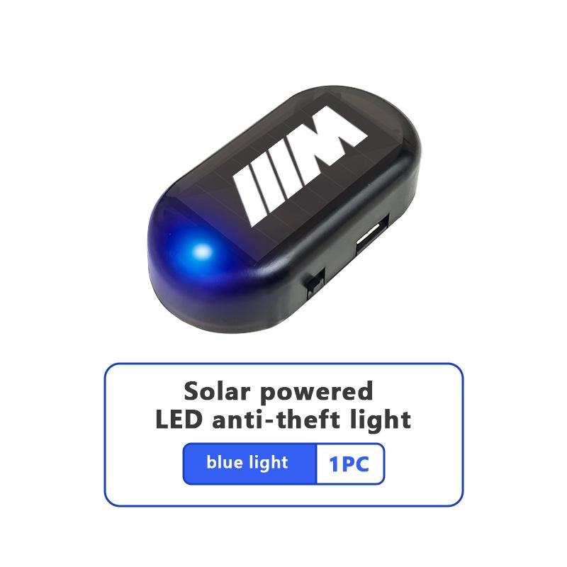 LED Solar Power Car Warning Night Anti-Theft Caution Lamp Flashing For BMW M Performance Alpina M3 M5 M6 X1 X3 X4 X5 G20