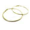 [L7628] - Gold 'Choregraphy' Hoop Earrings Ø 60 Mm