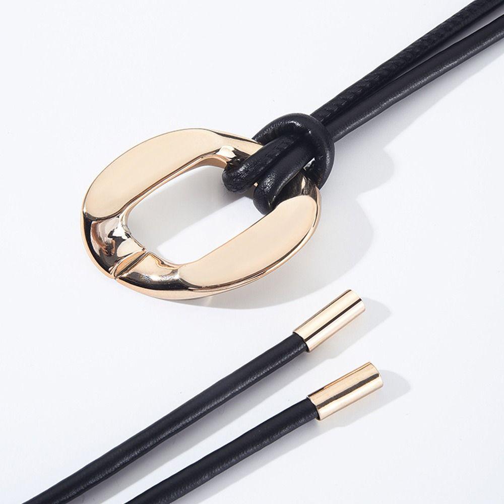 DIY Тонкий пояс-веревка с металлической пряжкой Тонкий ремень Модный плетеный пояс Для юбок Платьев Топов Одежды