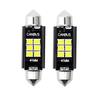 2pcs 12V C5W 31mm 36mm 39mm 41mm 3030 6 SMD Car Festoon Lights Auto Interior Dome Lamp Reading Bulb White