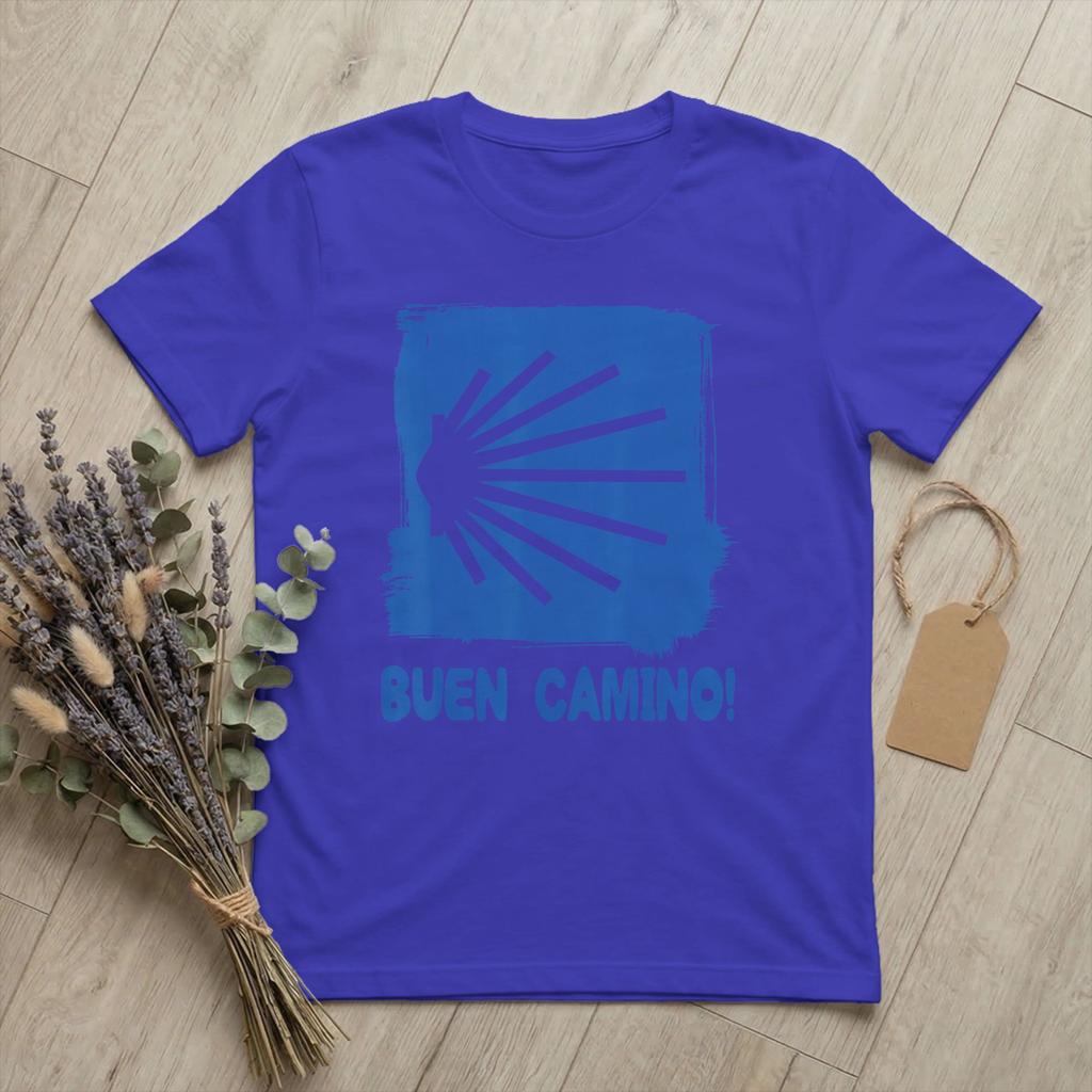 Unisexs Camino de Santiago Pilgrim Way of St James T Shirts Cotton Clothing Vintage Short Sleeve Round Neck Tees Gift TShirts