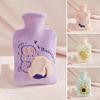 500/1000ML Hot Water Bottle Cartoon Water Bag Water Injection Hot Water Bag  Stress Pain Relief