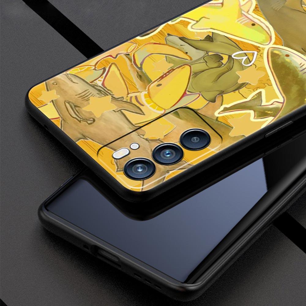 Чехол для телефона с узором 'Акулы на море' Для Oppo A17 A31 A54 A57 A78 A79 A98 Find X5 X6 Reno 6 7 8 10 11 12 13 F Pro 5G Мягкий чехол из ТПУ