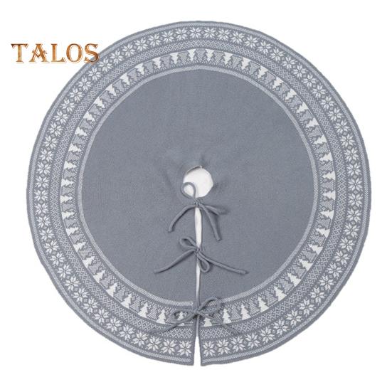 Вязаная юбка в виде рождественской елки, деревенская толстая юбка в виде снежинки, праздничное украшение для фермерского дома, декор для домашней вечеринки