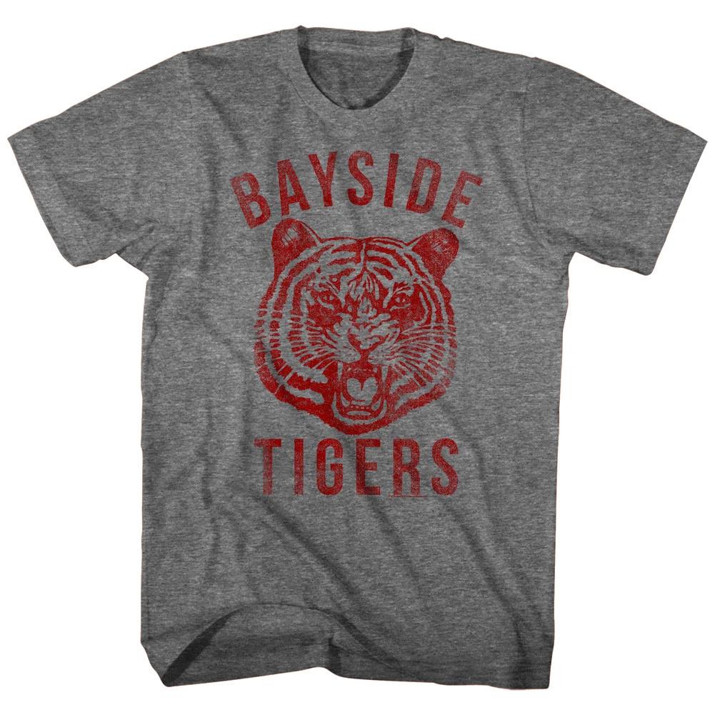 Saved by The Bell Bayside Tigers Athletic Men's T Shirt High School Emblem Zack