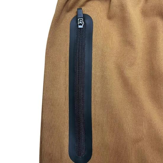 Мужские спортивные брюки из ледяного шелка, быстросохнущие облегающие боковые карманы на молнии, эластичная талия на шнурке, однотонные спортивные штаны для тренировок в тренажерном зале, длинные брюки