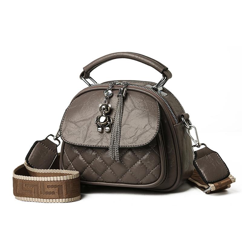 Сумка-цепочка Простая ромбовидная решетка Дизайн Высокая рука Накладная сумка через плечо Сумка через подмышку Все Стильная женская сумка