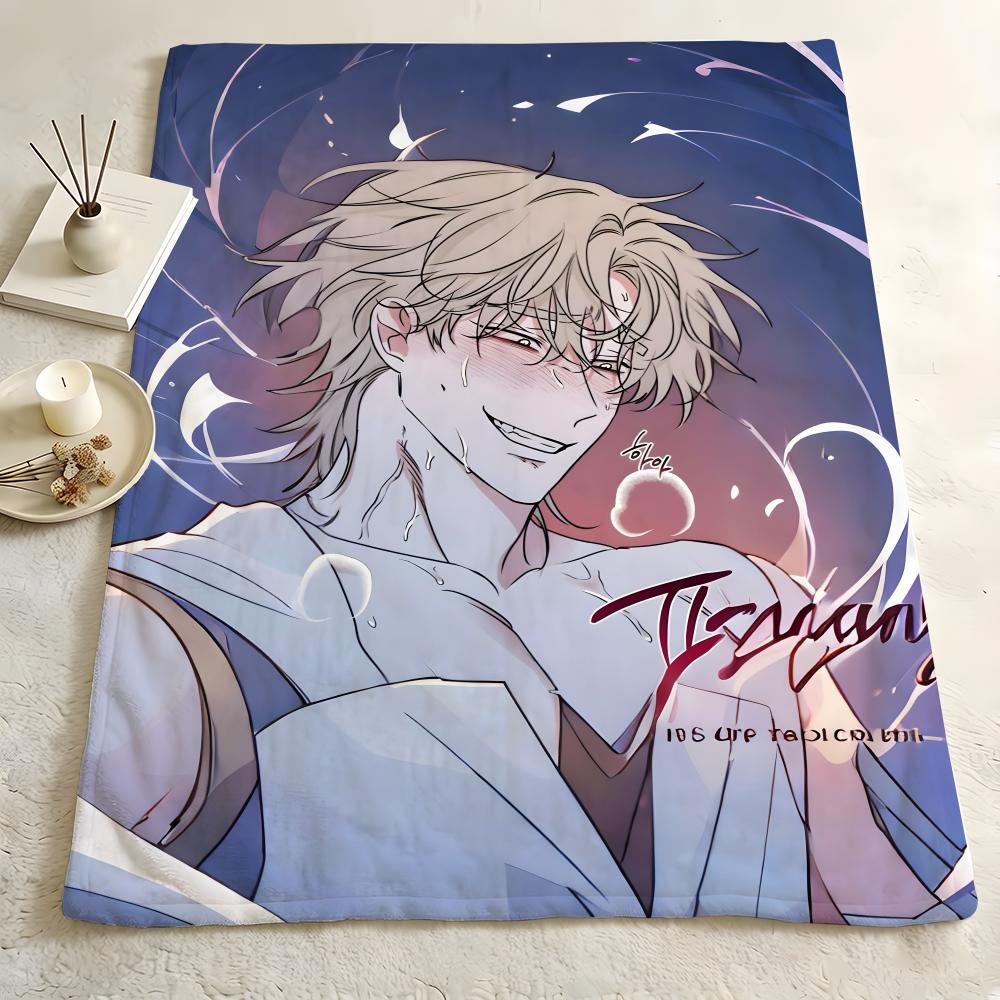 Манхва L-Low T-Tide i-in T-Twilight Брось Фланелевое одеяло кожа мягкая подходит для дивана гостиной кровати путешествий и подарков