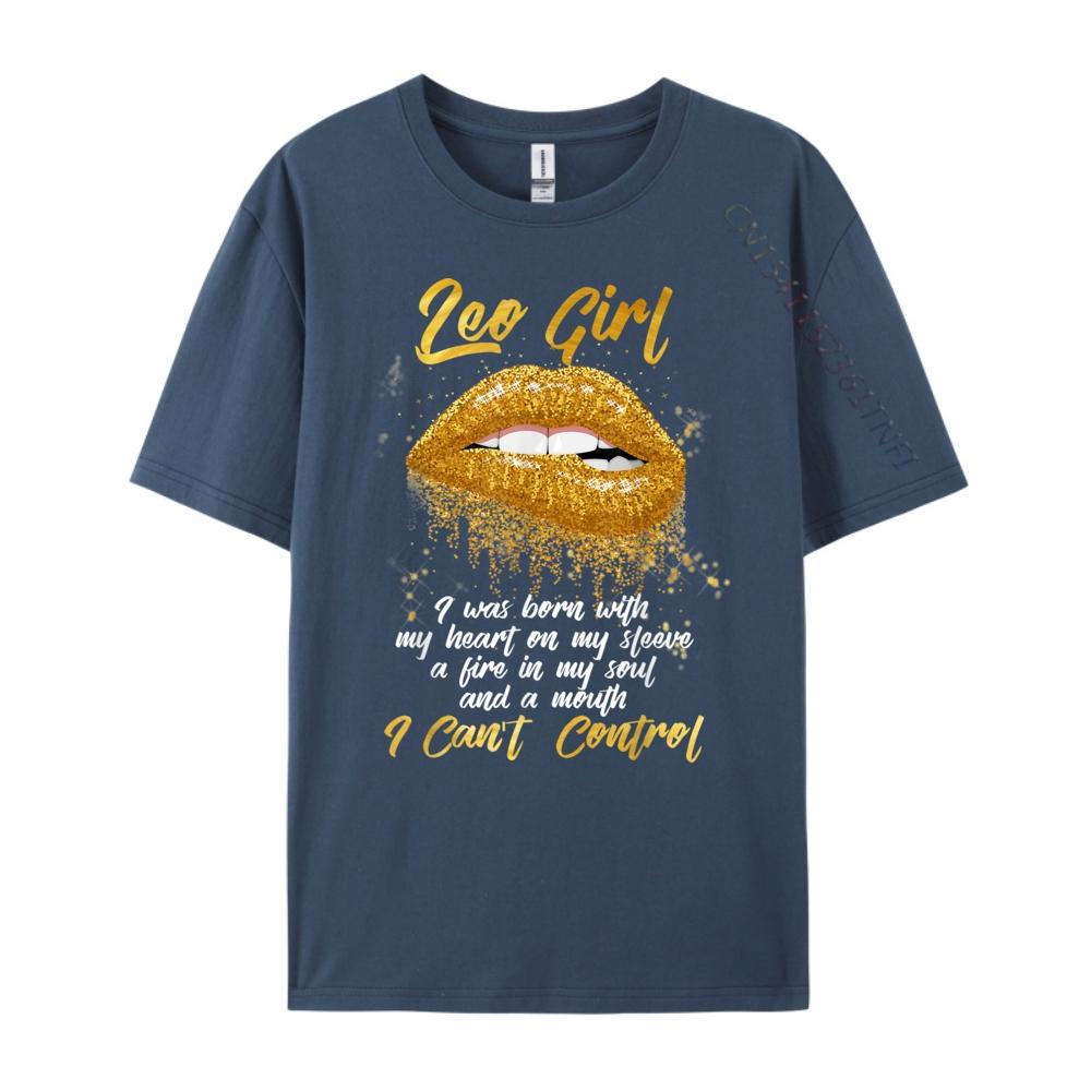 Im a Leo Girl Shirt Funny Birthday for Women Harajuku Woman Ecofriendly and Healthy Cheap Casual