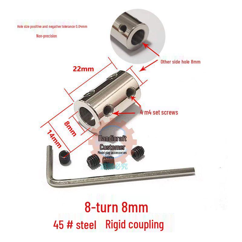 Steel Motor Shaft Coupling Adapter for 3/4/5/6/8/10/12mm Shafts