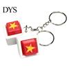 Tactile Mechanical Switch Clicker Five-Star Red Flag Keyboard Fidget Toy, 3D Printed Decompression Button Fun Desk Toy for Stress Reduction Keychain,