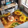 Custom Name Cow Printed Carpet,Rug for Office Chair Living Room Bedroom Kitchen Room Decor Gifts.