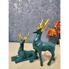 Демонстрационный образец оленя/хирана из смолы для домашнего декора и офисного декора, набор из 2 экспонатов, разноцветный