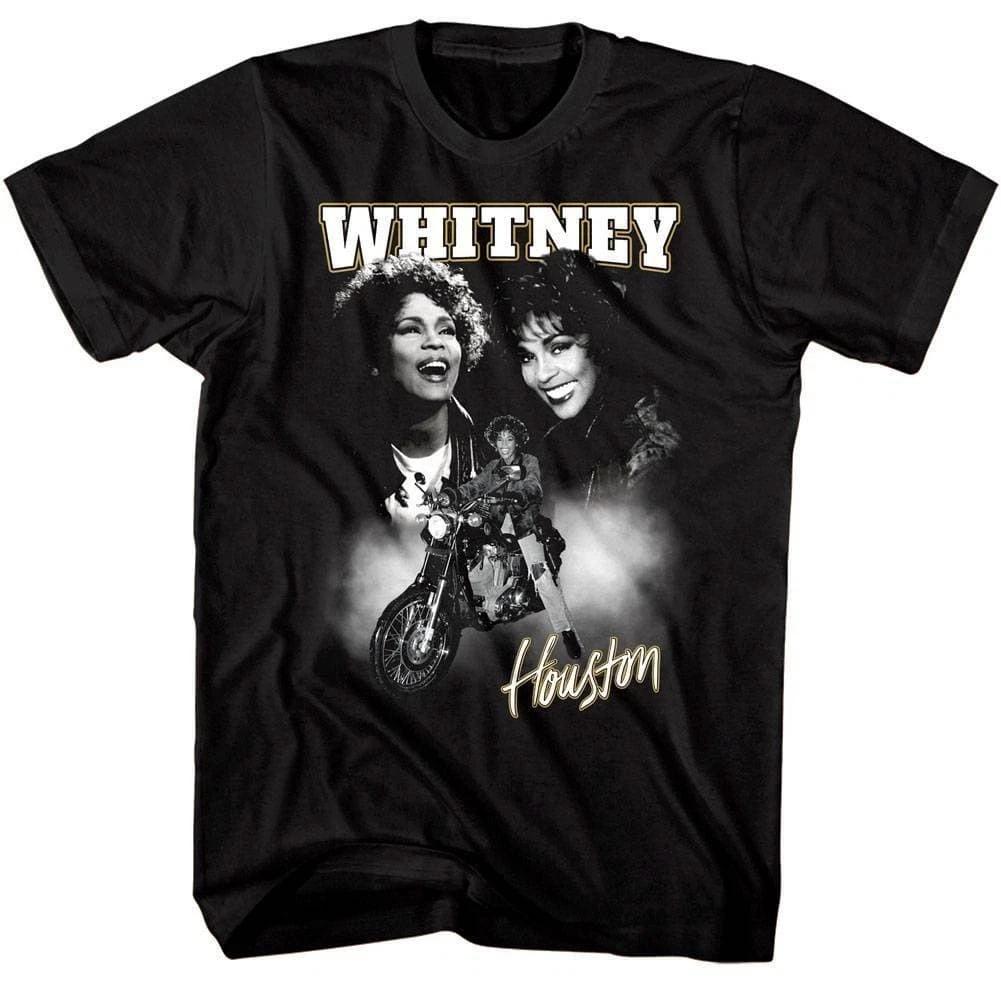 Whitney Houston Motorcycle Montage Men's T Shirt