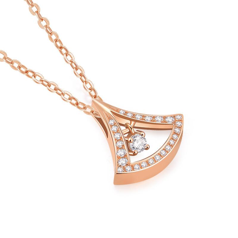 Ожерелье Agile Small Skirt для женщин, японское и корейское, простое, с подвеской в виде бьющегося сердца, ожерелье-цепочка на ключицу